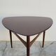 1960s Scandinavian tripod coffee table in teak