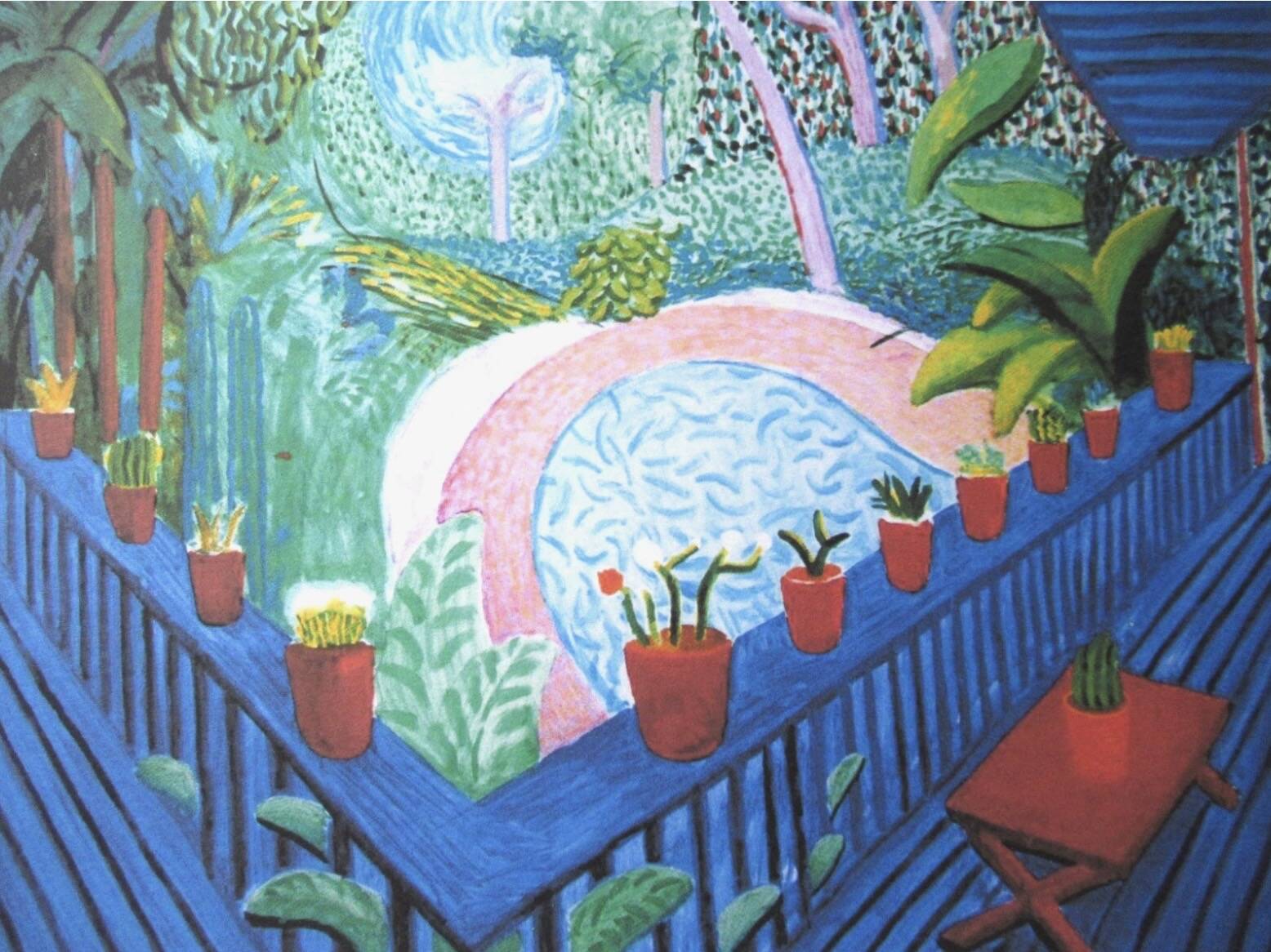 Lithograph by David Hockney, signed and numbered.