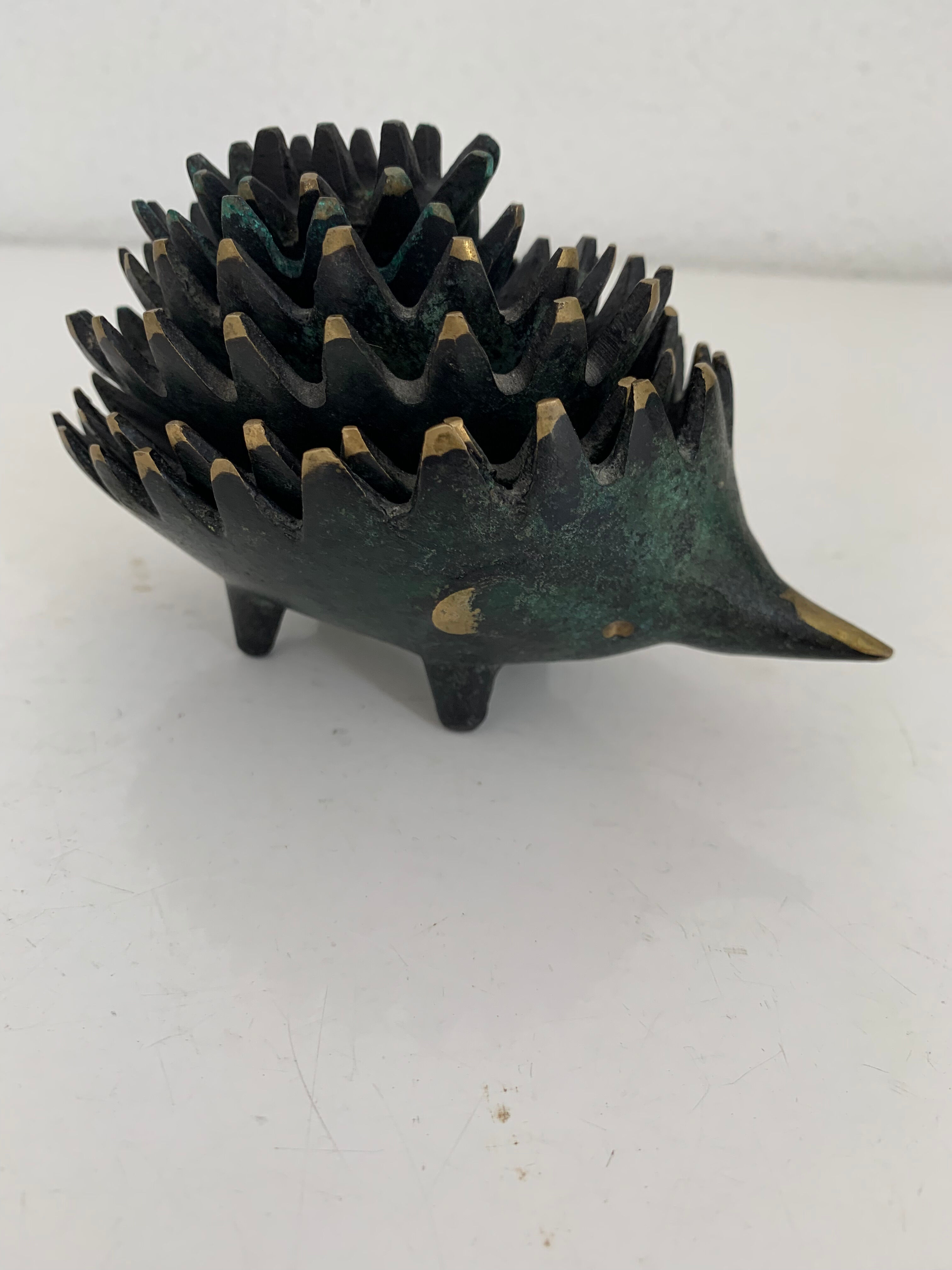 Vintage Ashtrays 1950 Hedgehogs by Walter Bosse for Hertha Baller