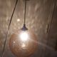 Vintage blown glass pendant lamp