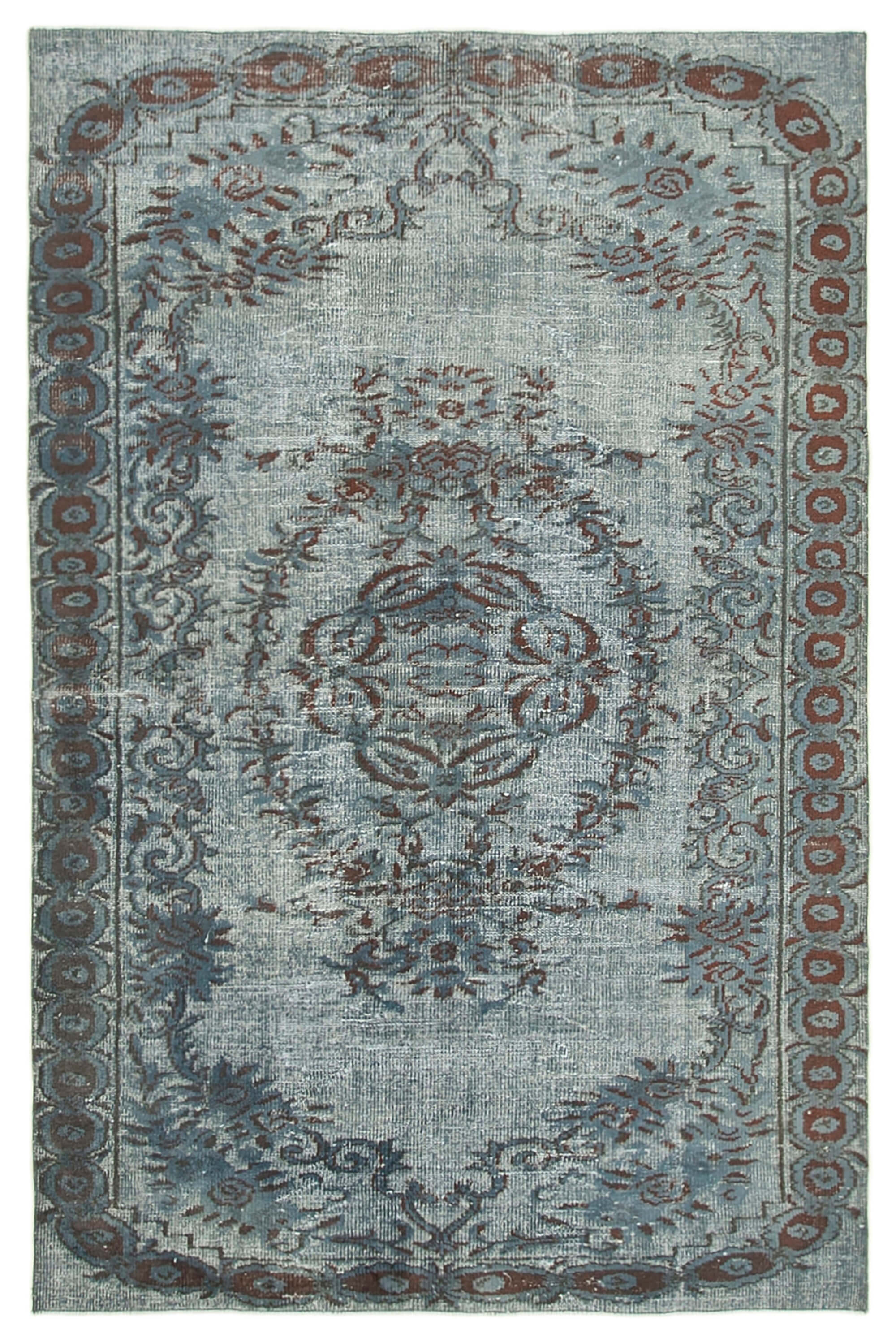 Hand-knotted anatolian 1970s 175 cm x 265 cm grey carpet