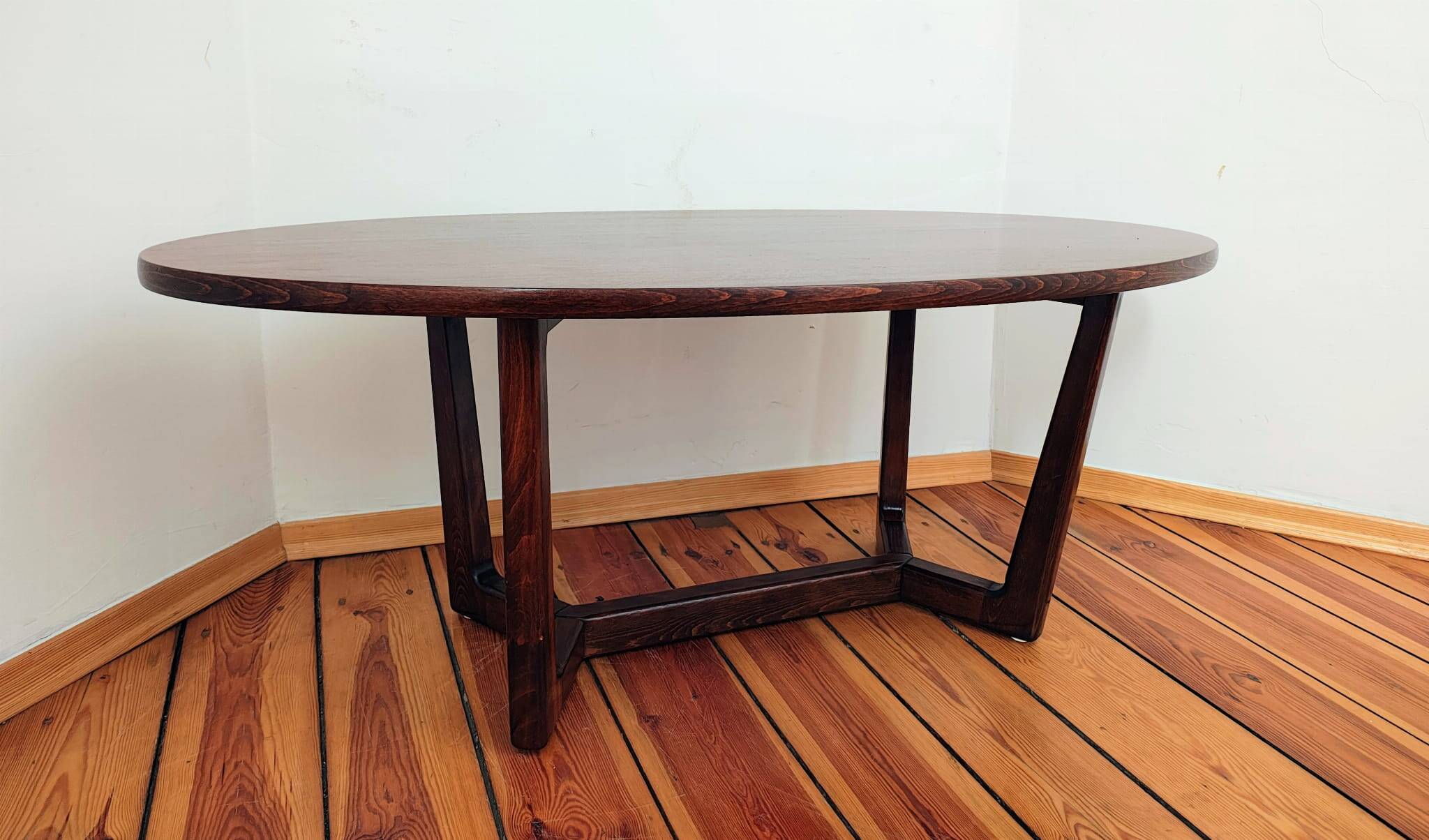 Vintage Coffee Table/Bench, 1960s, Czechoslovakia – Mahogany