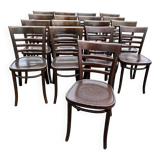 Set of 17 bistro chairs