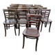 Set of 17 bistro chairs