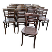Set of 17 bistro chairs