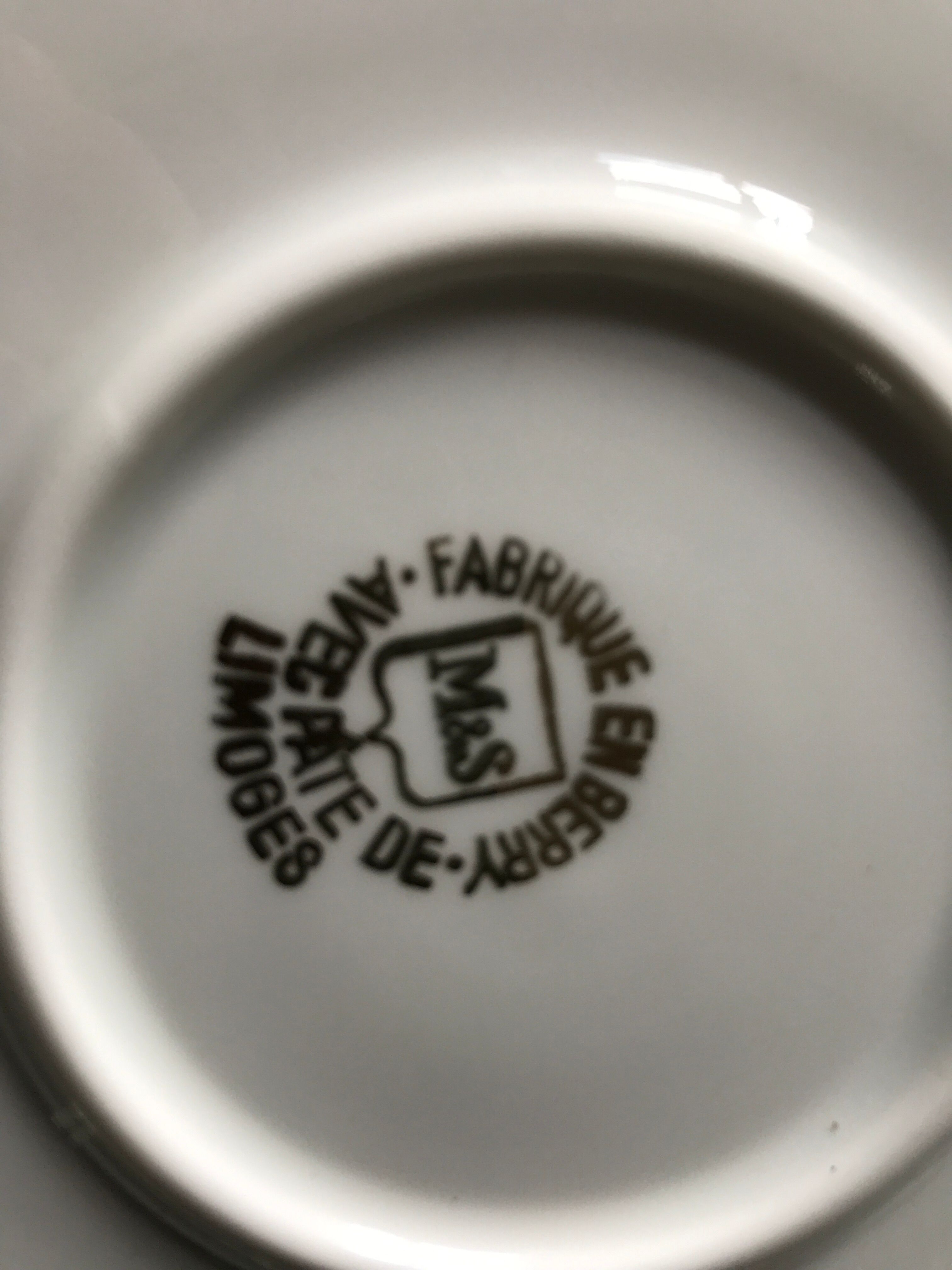 Table service set in Limoges porcelain 81 pieces