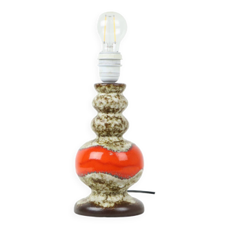 Vintage Fat Lava Lampe Orange Dumler Breiden Allemagne de l’Ouest Poterie