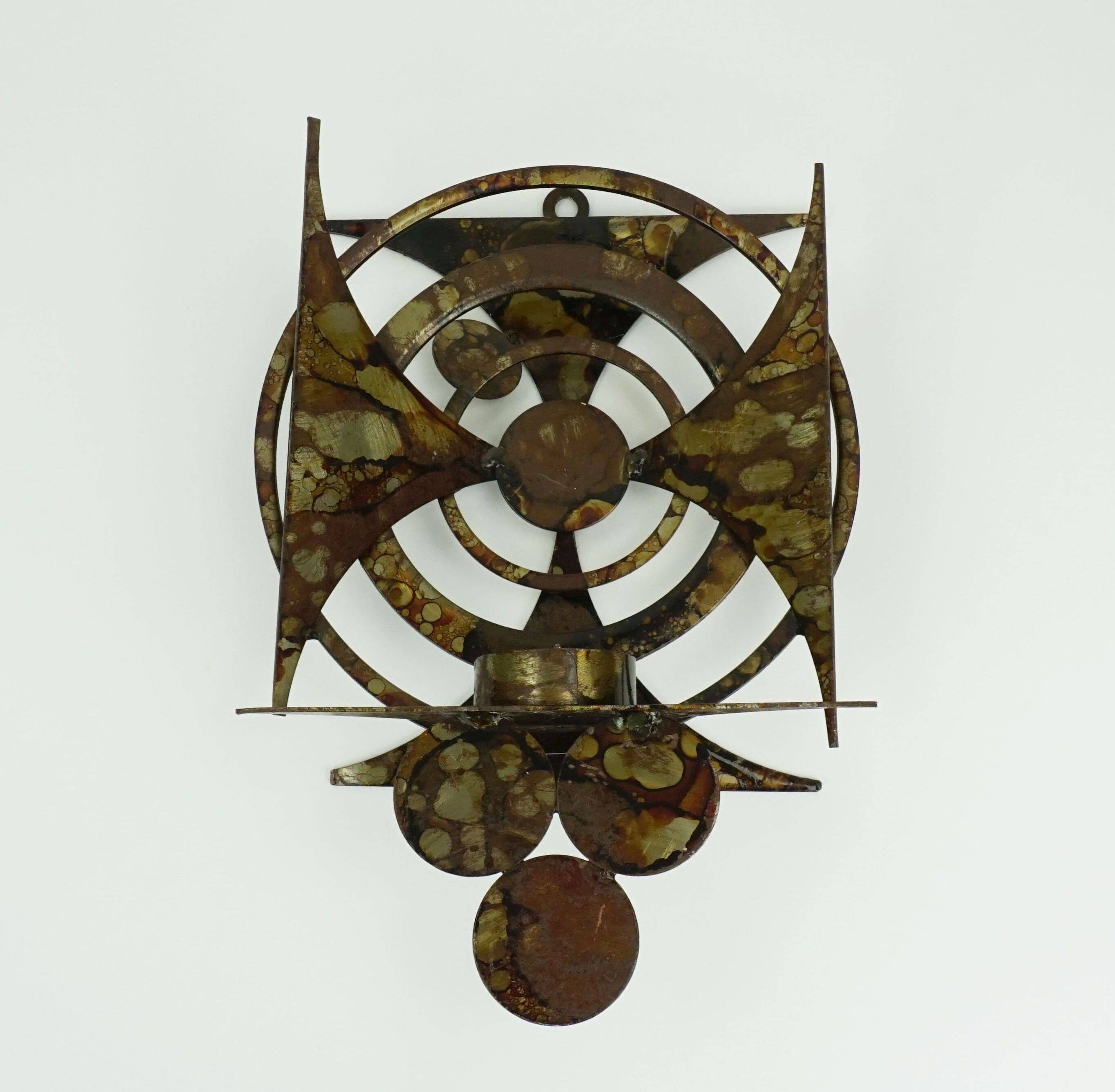 Henrik horst denmark wall candle holder iron brutalistic style