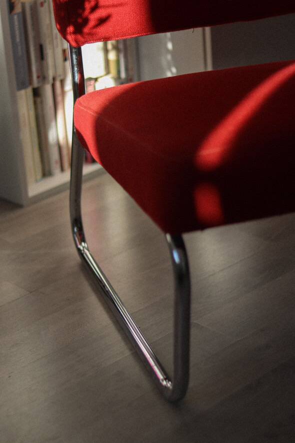 Vintage red armchair