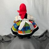 Antique wooden doll folklore poland