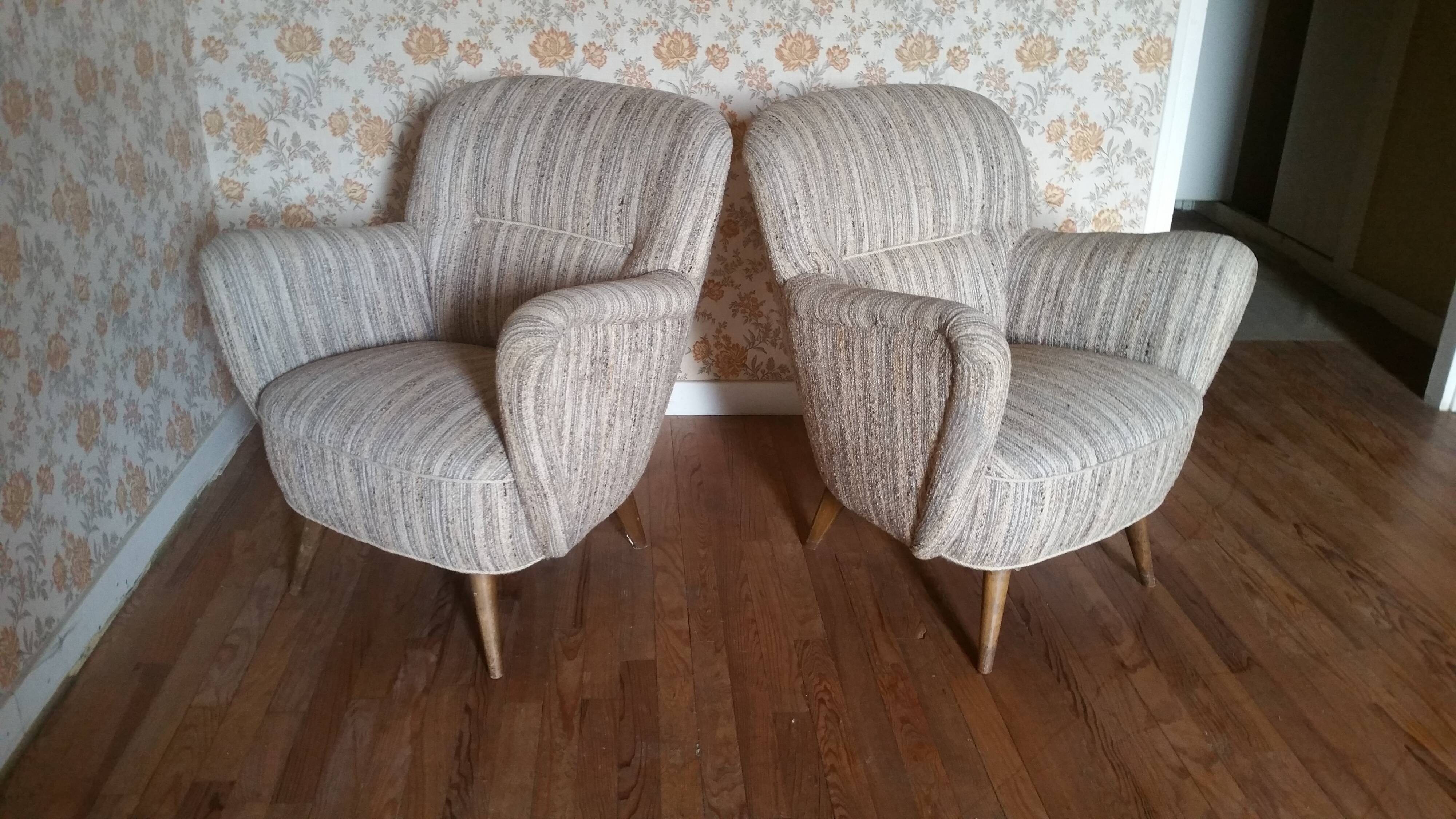 50's organic armchair