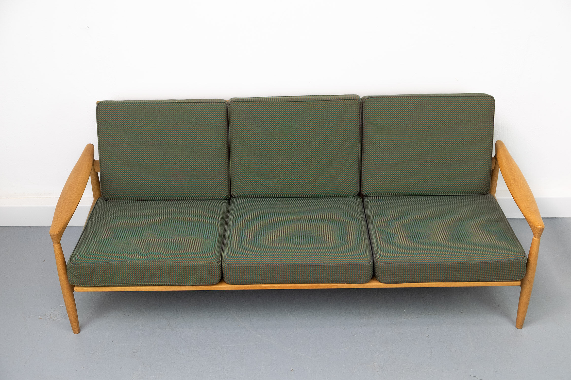 Vintage "Kolding" Sofa in Oak by Erik Wørtz for Ikea, 1960s