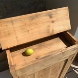 Raw wood sideboard