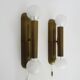 Pair of Je Fassung brass 2-light wall lights made in Germany