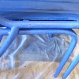 Pair of ultramarine blue garden or patio armchairs