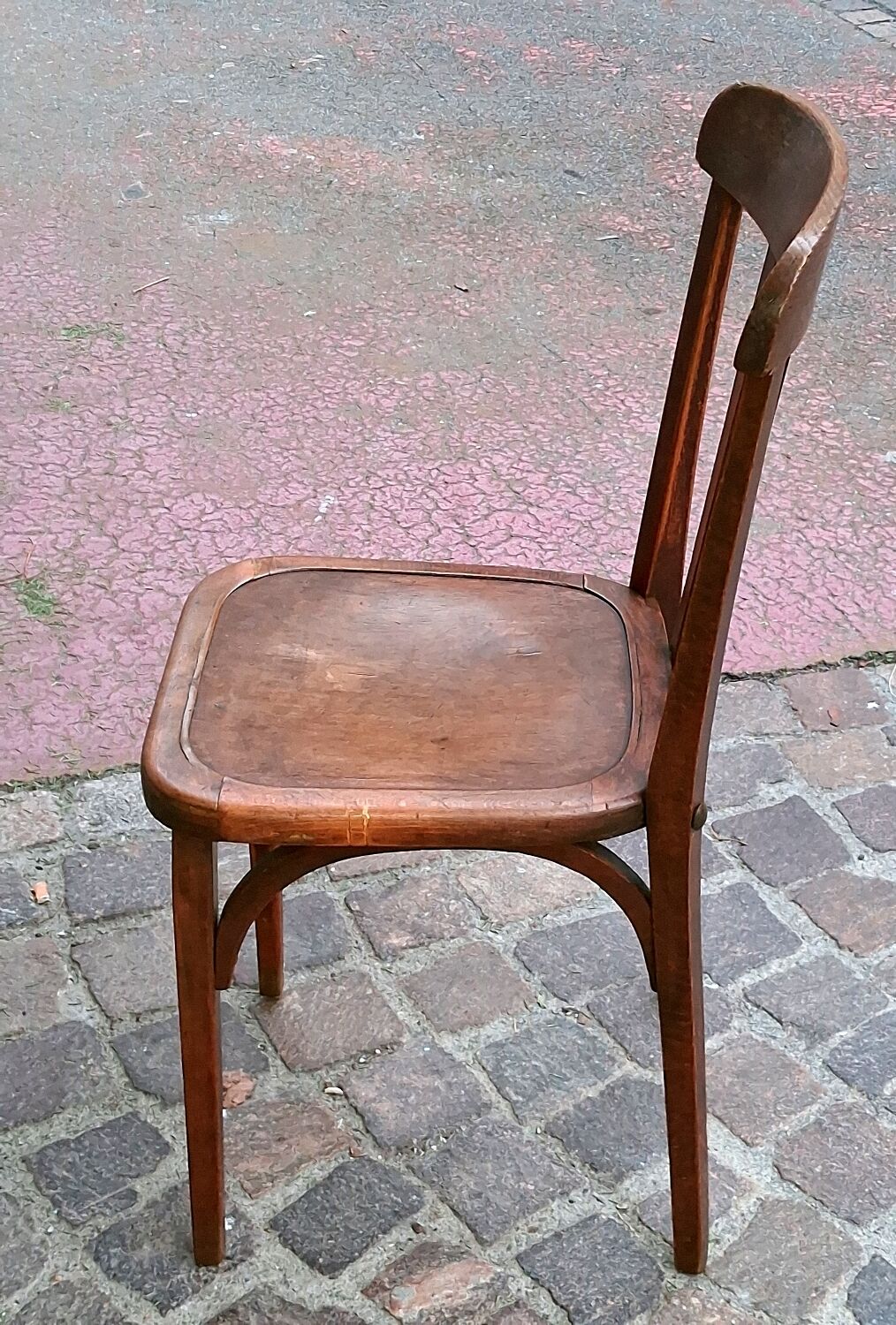 Bistro chair bar restaurant beech with slatted backrest