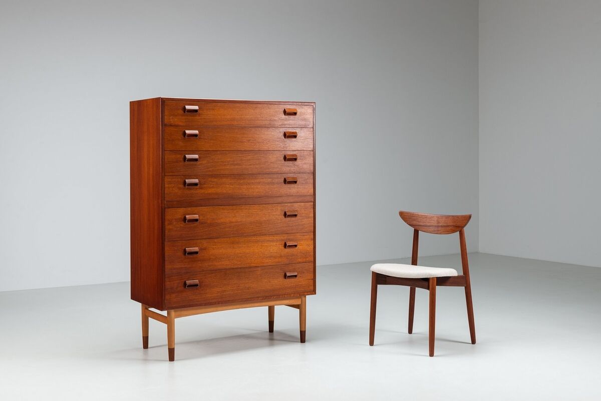 Commode Borge Mogensen en teck Soborg Mobelfabrik Danemark 1960