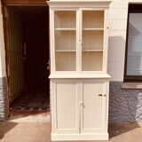 White patina glazed sideboard