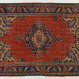 Anatolian handmade vintage rug 230 cm x 150 cm