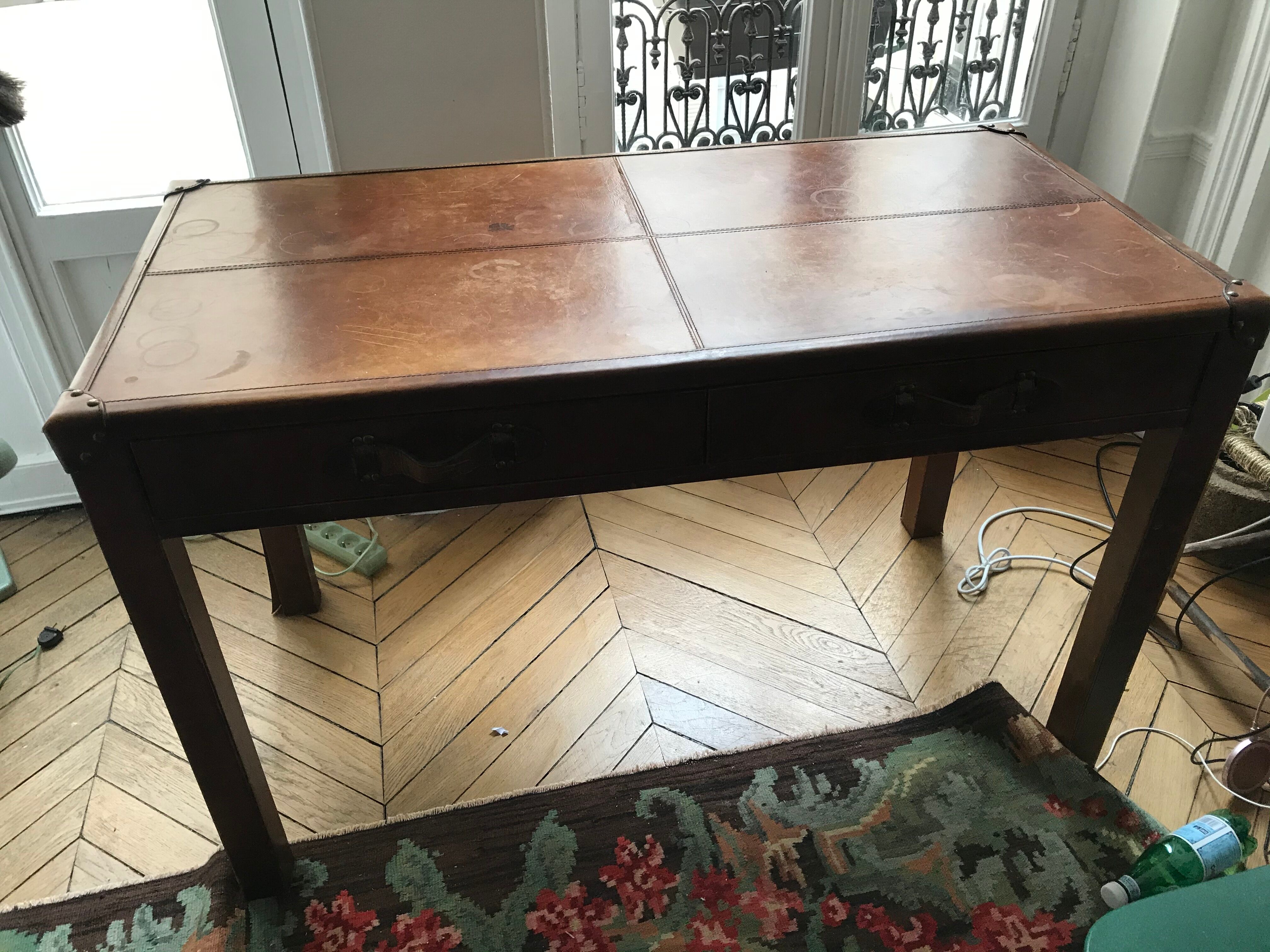 leather desk
