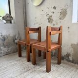 Paire de chaises Pierre Chapo S11