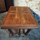 Table vintage française en chêne massif style Arts & Crafts, 1930s–1940s