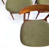 Ensemble de 6 chaises de salle à manger style années 60