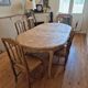 Extendable old wooden table
