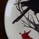 Decorative plate The raven and the fox Salins France