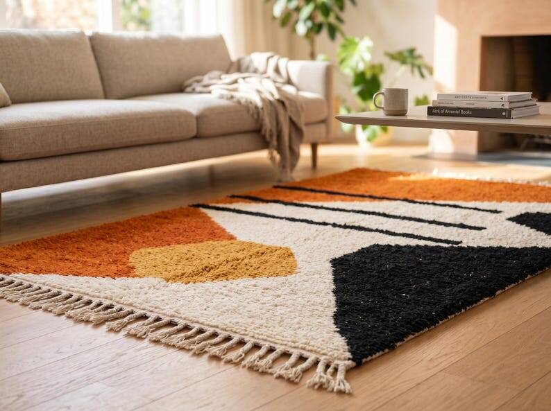 Tapis marocains traditionnels sur commande 250cmx150cm