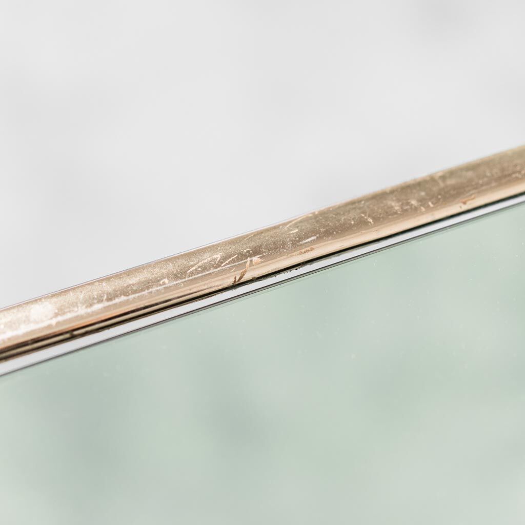 Corner console storage metal glass 70s vintage