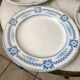 Lot of 4 mismatched flat plates terre de fer "alton" late nineteenth