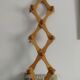 Retractable Vintage wall coat holder with 10 patères