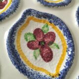 6 vintage MBFA Pornic oyster plates