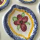 6 vintage MBFA Pornic oyster plates
