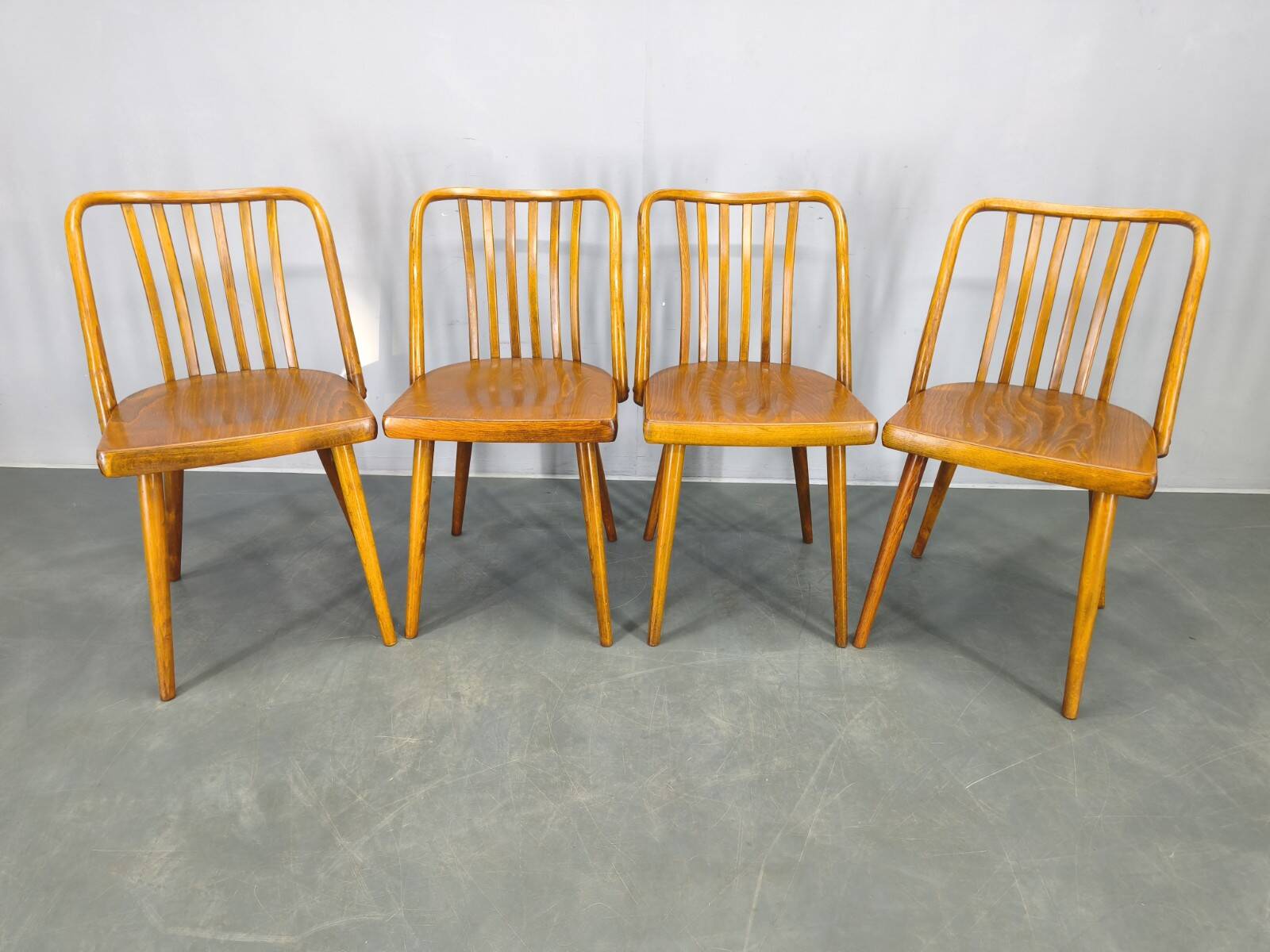 Antonin Suman for TON Dining Chairs, 1960s, Set of Four