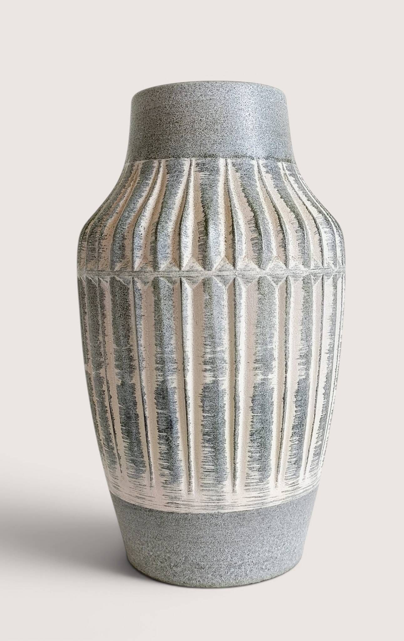 West German Mid-Century Modern Stoneware Vase by Bay Keramik, 1950s