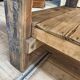 Ilot central en bois brut