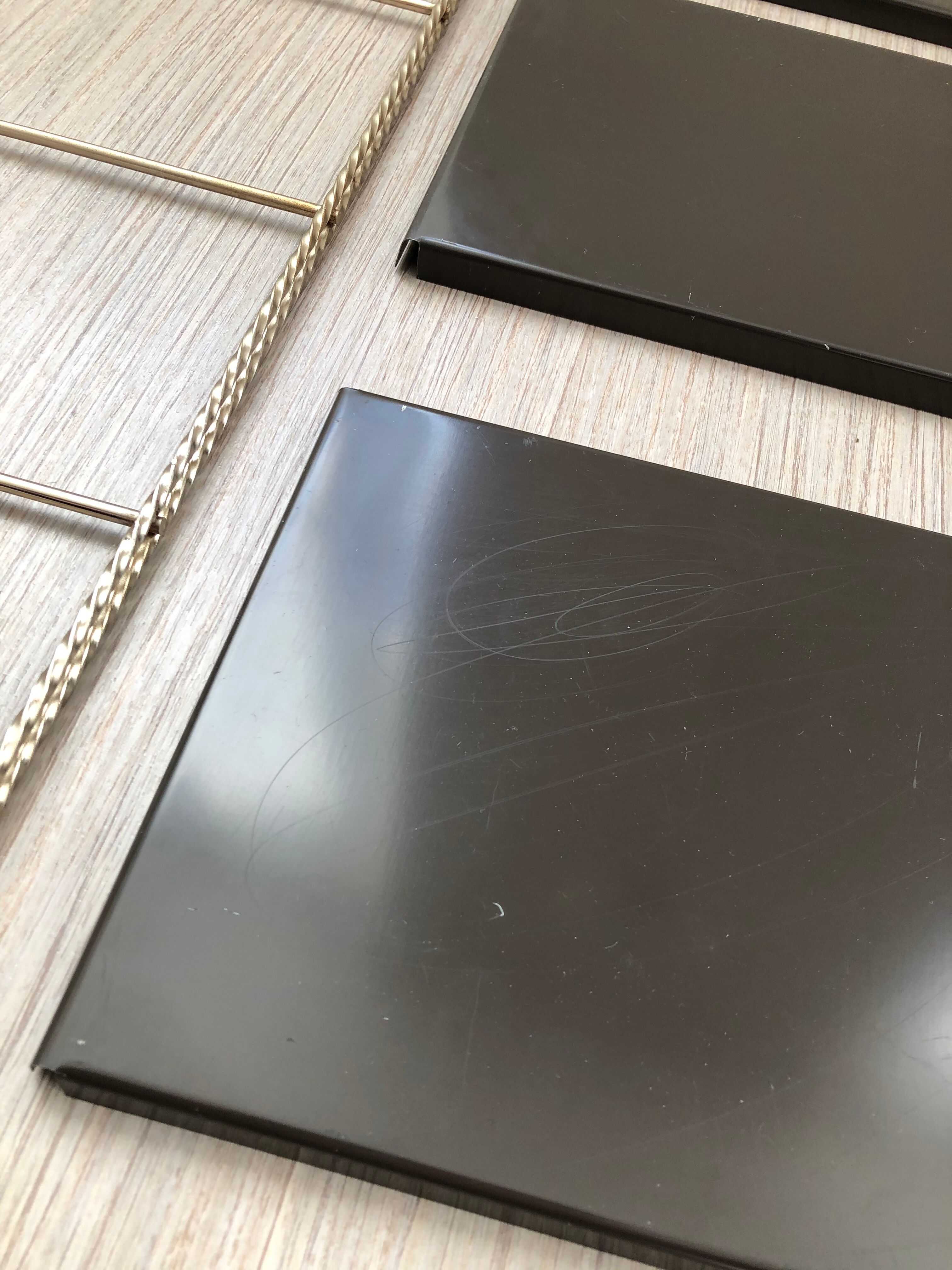 String shelf creation mofp gold and black