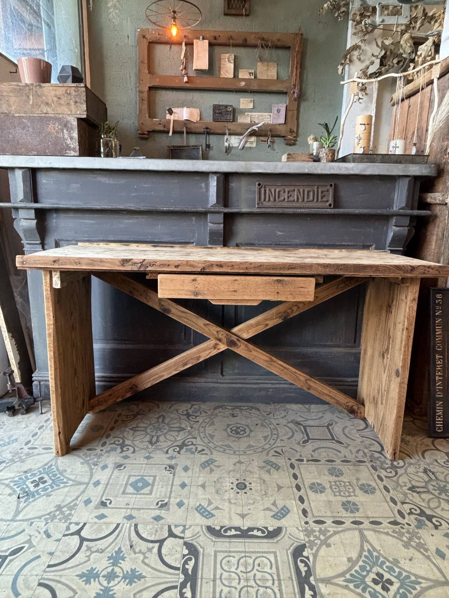 Console made of pine