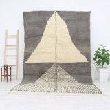 Handmade wool Berber rug 292 X190 CM