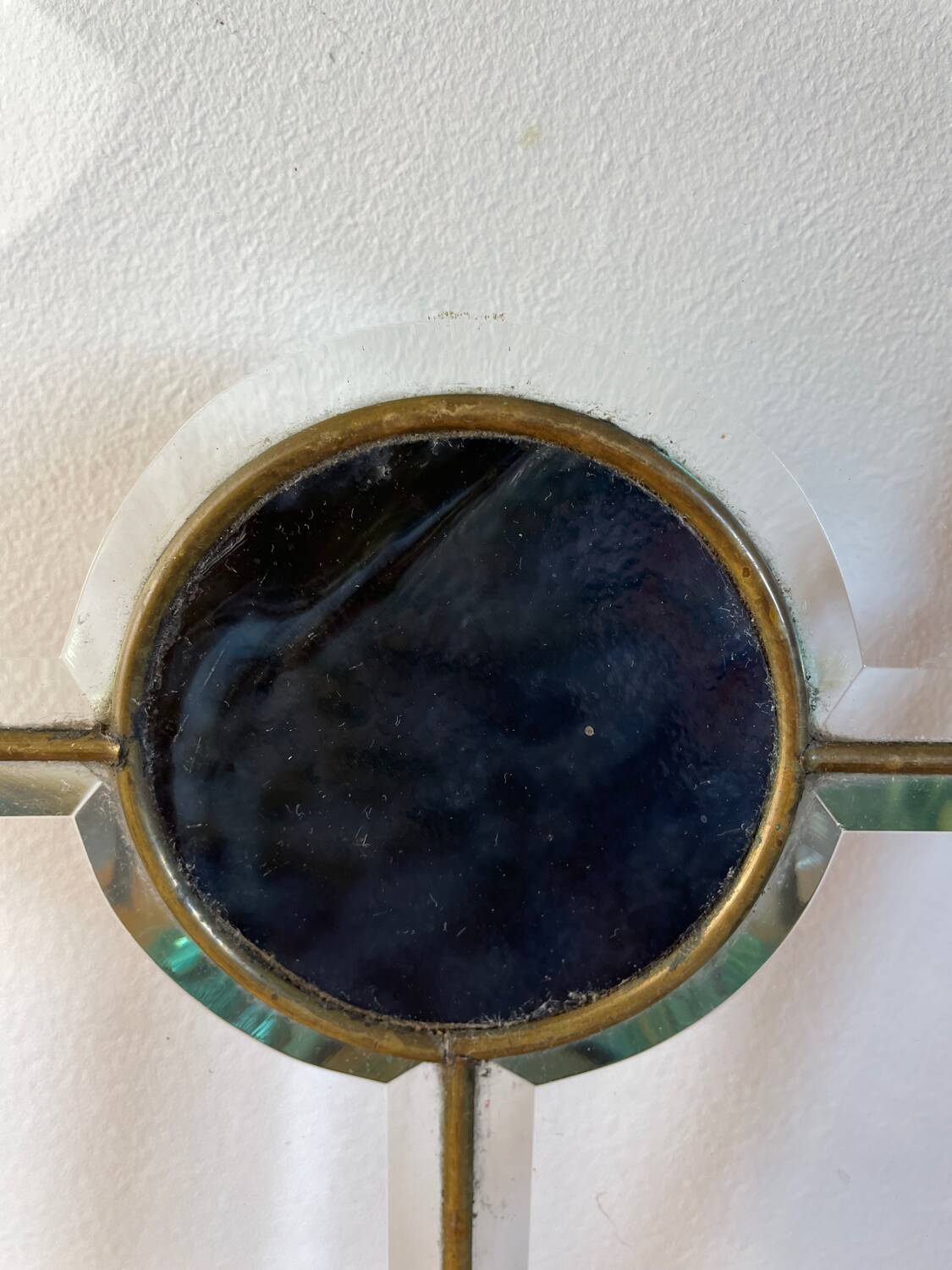 Stained glass beveled glass and cabochon