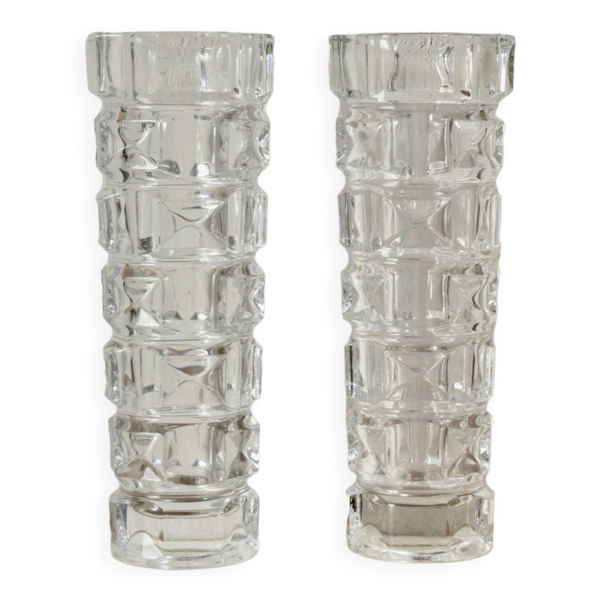 Pair of Cristal d'Arques vases