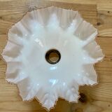 Old pink glass pendant lamp