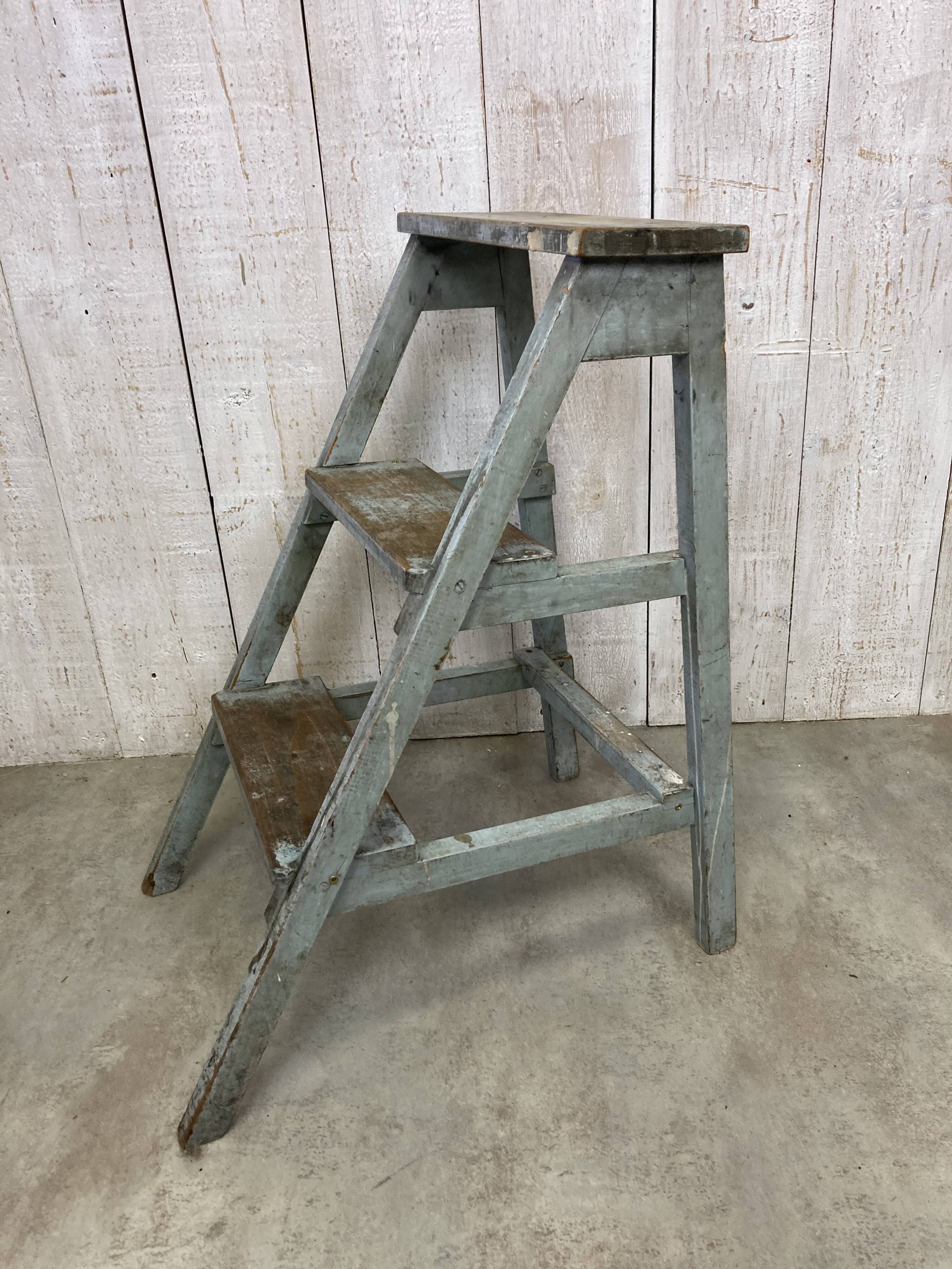 Stool and workshop step ladder set