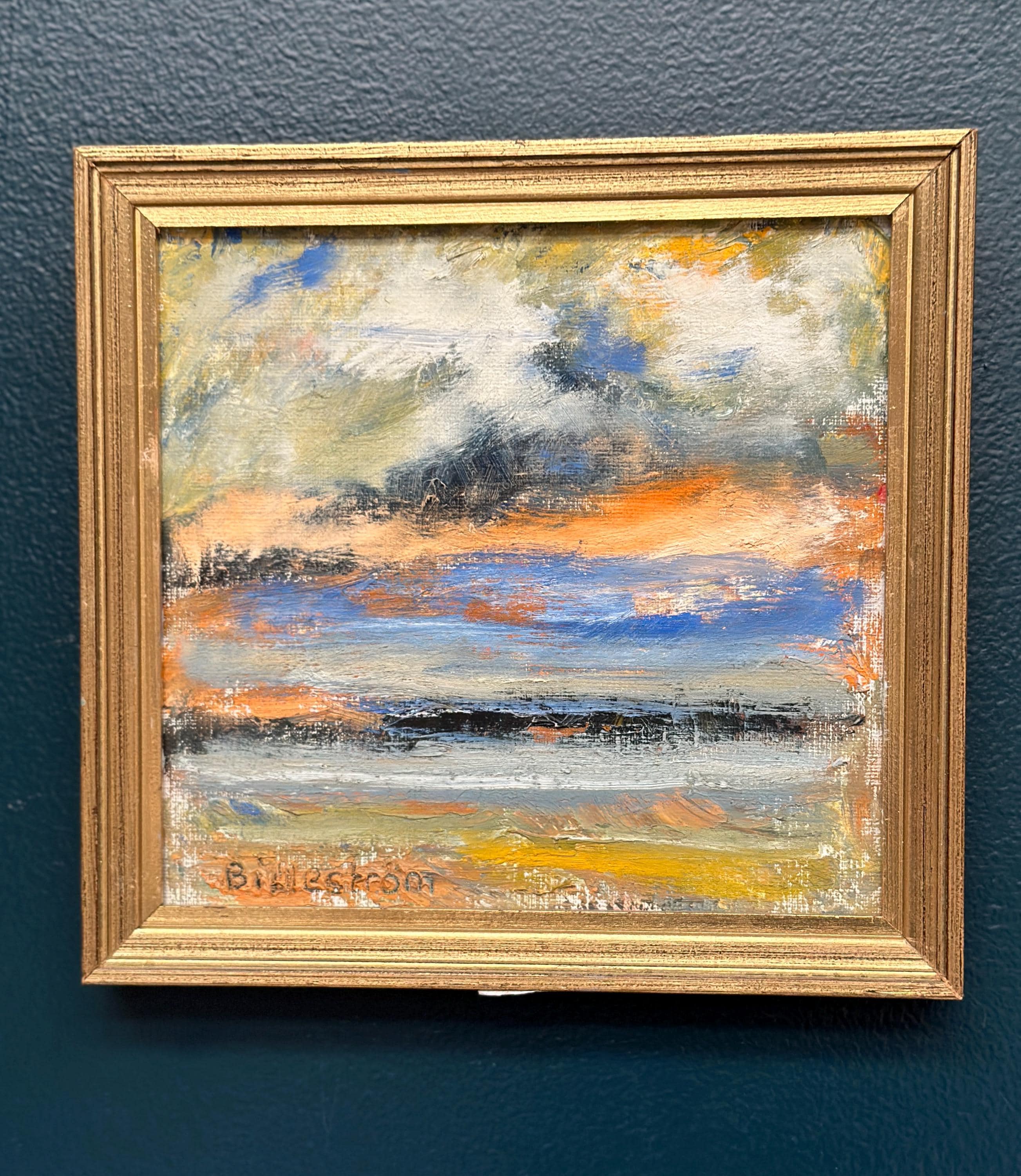 Swedish Oil on Canvas – “Golden Streak” by Carl-Erik Billeström