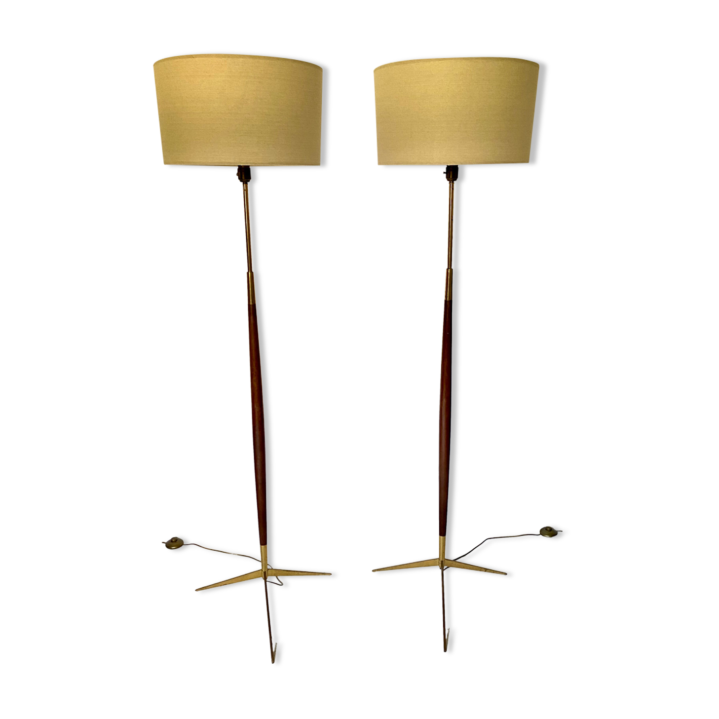 Pair of floor lamps Maison Lunel 1950