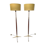 Pair of floor lamps Maison Lunel 1950