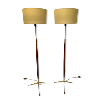 Pair of floor lamps Maison Lunel 1950