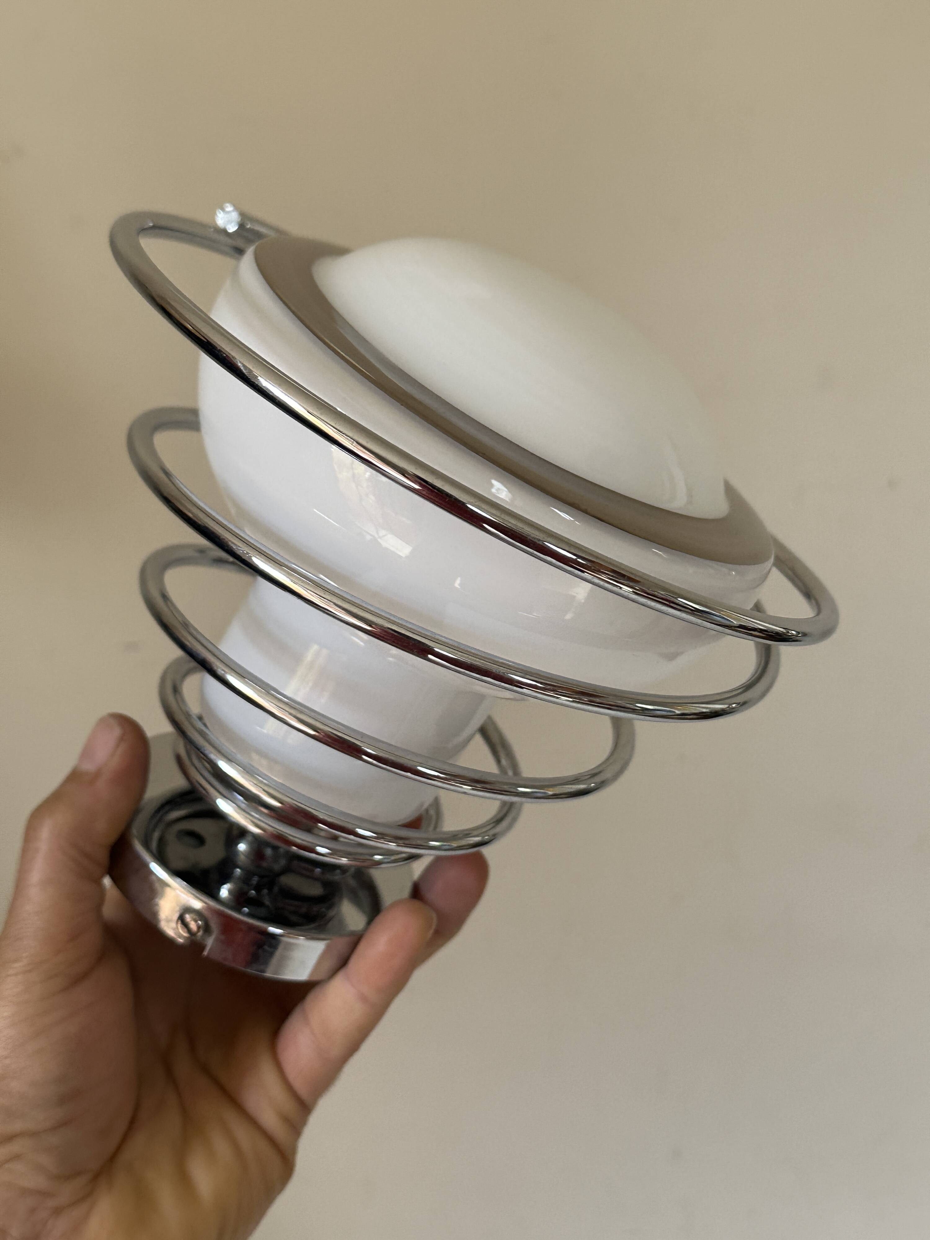 Pair of space age wall lights by Delmas from the 70s